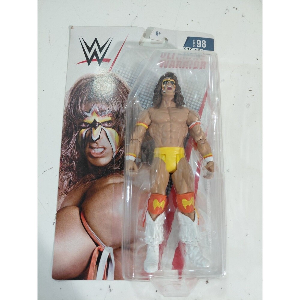NIP Mattel WWE Series 98 Ultimate Warrior Wrestling Action Figure w/box